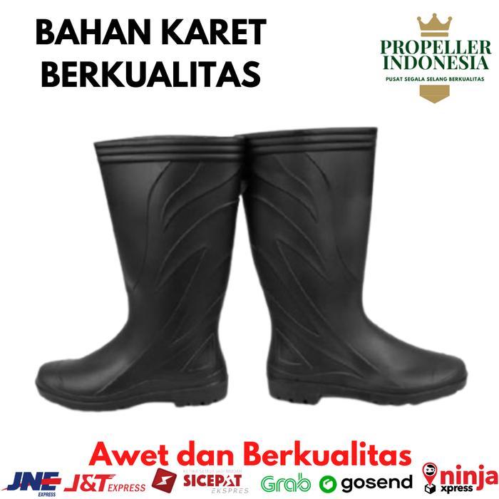 Eiger - Sepatu Boots Motif Karet Sepatu Sawah Petani Pendek Elastis Sepatu Boots Pria Shoes Boot But