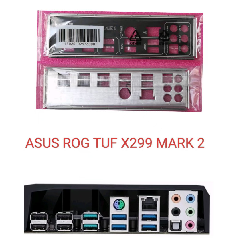 IO I/O Shield Back Plate BackPlate BackPlates Stainless Steel Blende Bracket For ASUS TUF X299 MARK