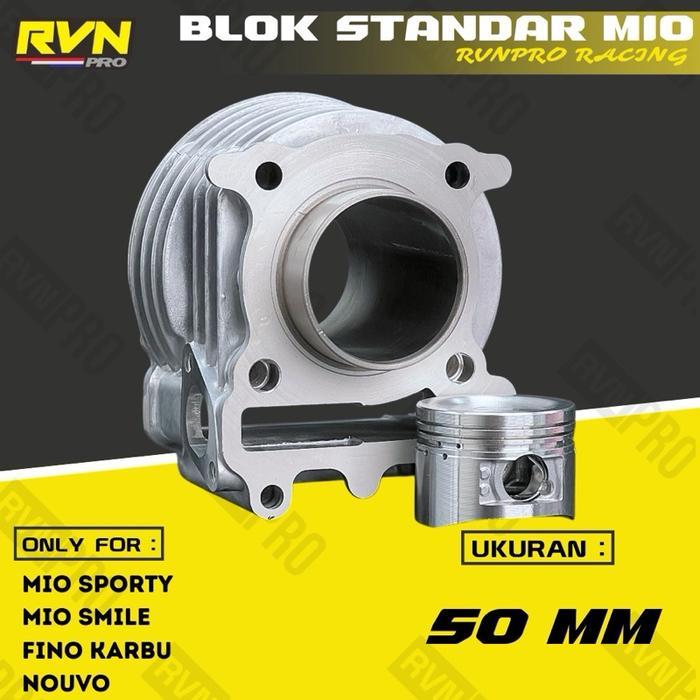 BLOCK SEHER BORING BLOK SEHER MIO SPORTY MIO SOUL MIO LAMA NOUVO ORIGINAL RVN PLUS PISTON KIT