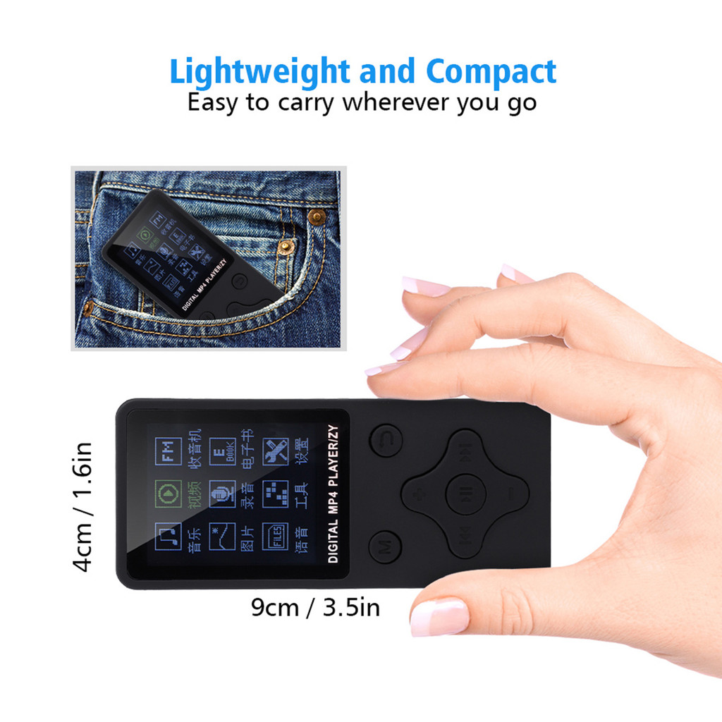 Digital MP4 Player MP4 Music Player Mini Portable USB Digital MP3 / MP4 Music Player Support 32GB