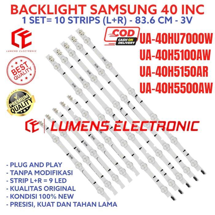 BACKLIGHT TV LED FOR SAMSUNG 40 INC UA 40HU7000 40H5100 40H5150 40H5500 UA40HU7000 UA40H5100