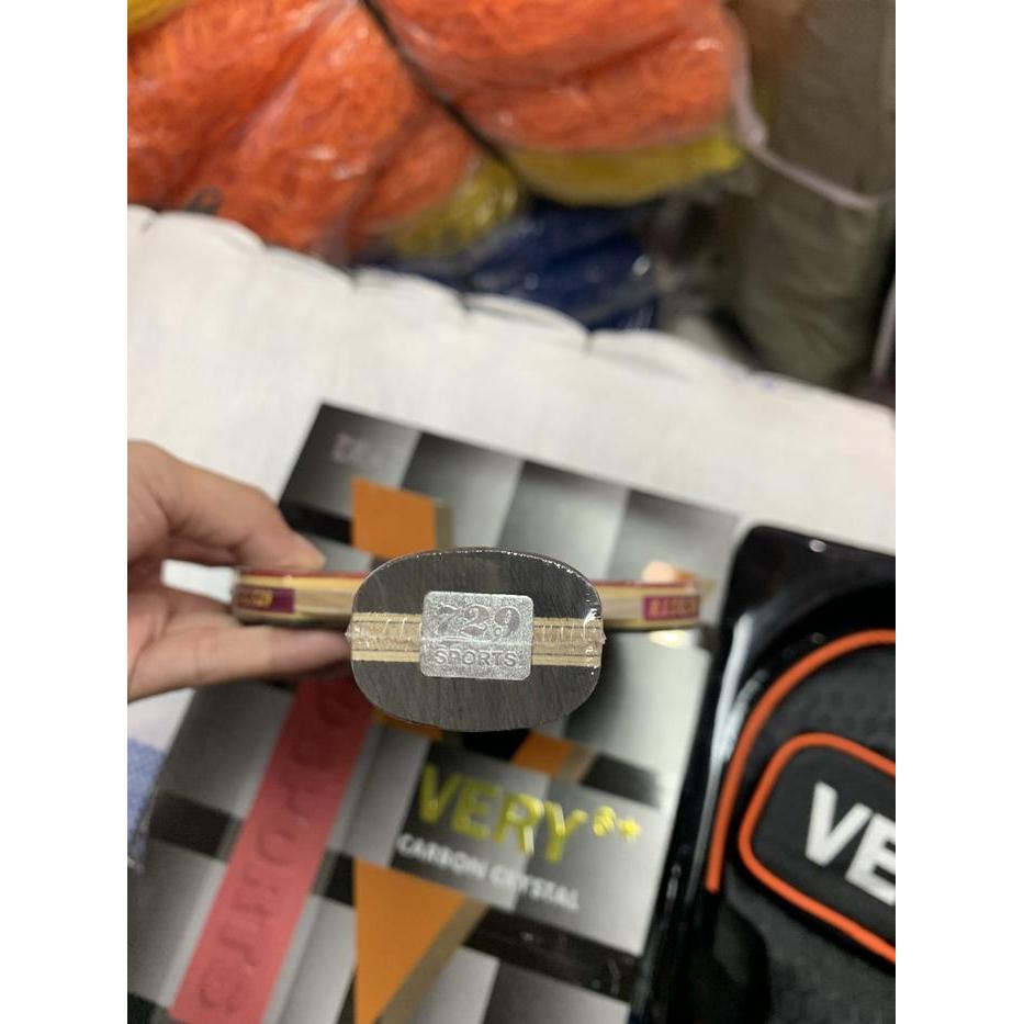 Bet Bat Tenis Meja Pingpong 729 Very 6 Star Carbon Crystal Original
