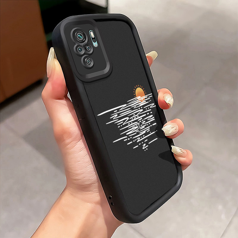 Casing Hp Xiaomi Redmi Note 10 Redmi Note 10s Redmi Note 10 Pro POCO M5s Case Matahari terbenam mini