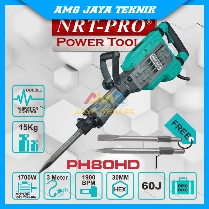 MESIN BOBOK BETON NRT PRO PH 80 HD PH80 JACK HAMMER DRIL ORIGINAL