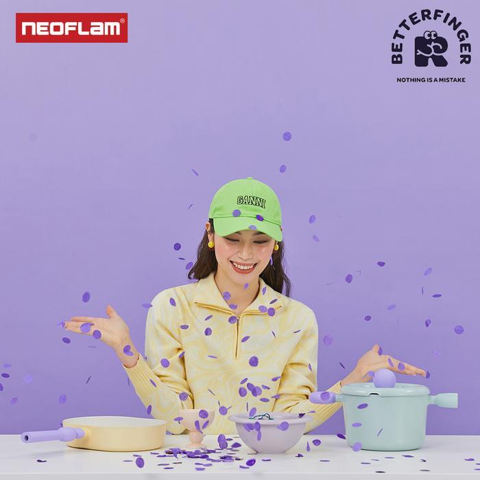 Neoflam Better Finger Wajan Panci Pemanggang Keramik Korea Induksi / Frypan Grill Pan Wokpan