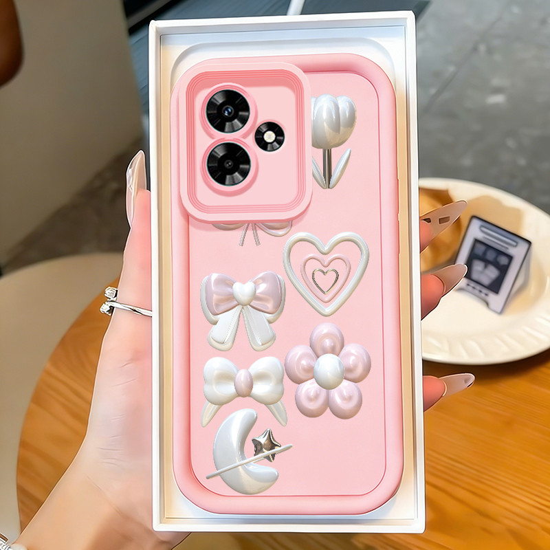 Casing Hp untuk Infinix Hot 30 Hot 30i Hot 30 Play Hot 20 Hot 20 Play Case Pola Mewah 3D Kasing sili