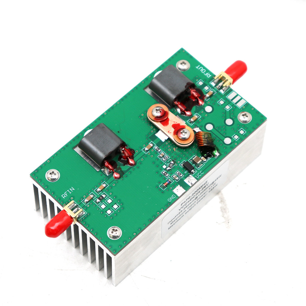 45W PA 70-200MHz VHF Linear RF Power Amplifier for Amateur radio wave FM Transmitter Communication