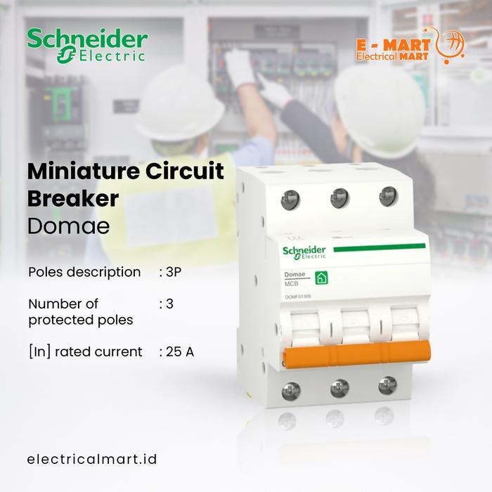 Diskon Schneider Domae Mcb 3Phase 25A 3 Phase 25 Ampere