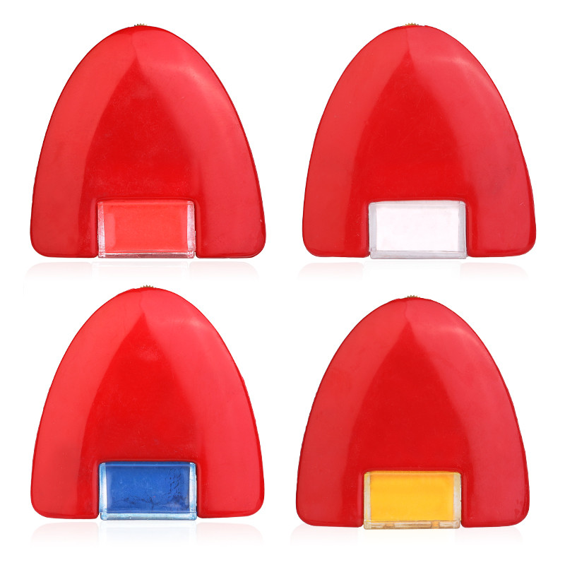 Nonvor Sewing Tool Triangular Colors Chalk Wheel Tailor's Chalk Sewing Clothes Markers Accessory Red