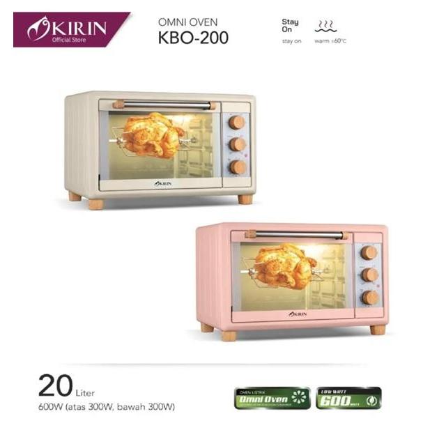 KIRIN Oven Listrik Stainless 20 Liter KBO-200