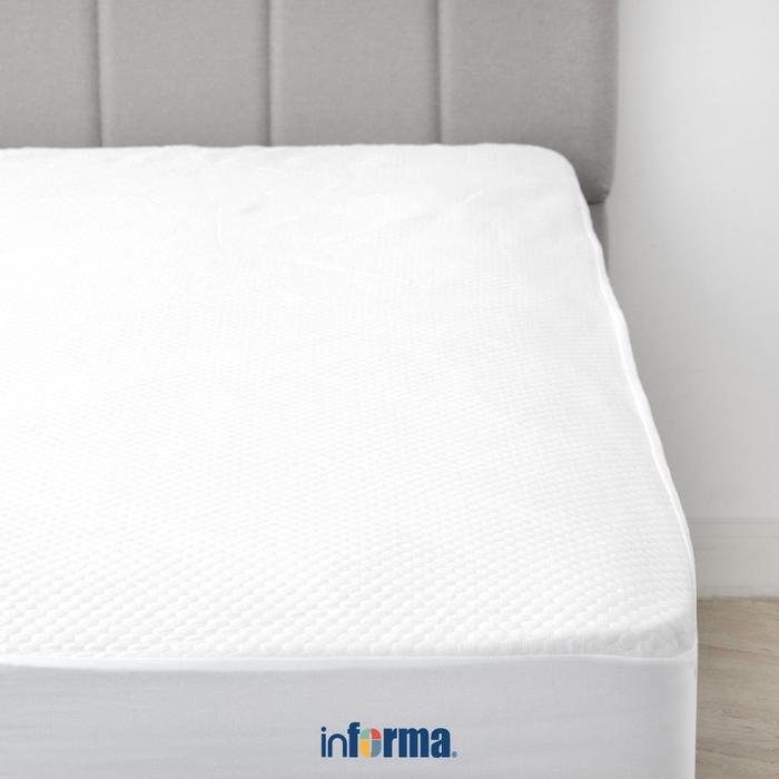 Informa Sleep 160X200 cm Pelindung Kasur Cooling - Putih Pelapis Kasur Matras Protector Alas Tidur