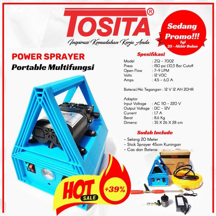 Power sprayer portable mini, power sprayer bisa di cas, power sprayer plus baterai 12A cadangan