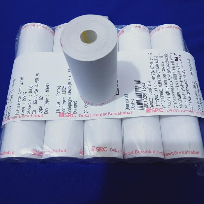 Bisa E-Katalog Kertas Setruk Thermal Edc Logo Src 58X30Mm Paket 1Pack Isi 10 Roll