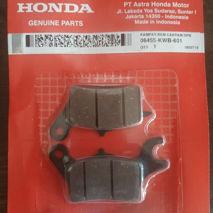 Dispad Kampas Rem Depan Revo Absolute Blade Supra X 125 F1 Ori Honda
