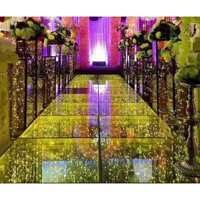 Lampu Panggung Kaca Akrilik 1 Set isi 4 Kotak Tumbler - Stage Lighting LED Bahan Tempered Glass