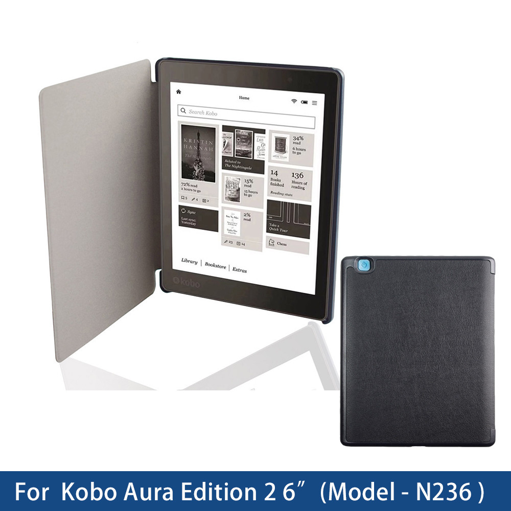 Case For Kobo Aura Edition 2 (6''-inch) HD E ink Carta eReader Magnetic Smart Sleep N236 aura 2 New
