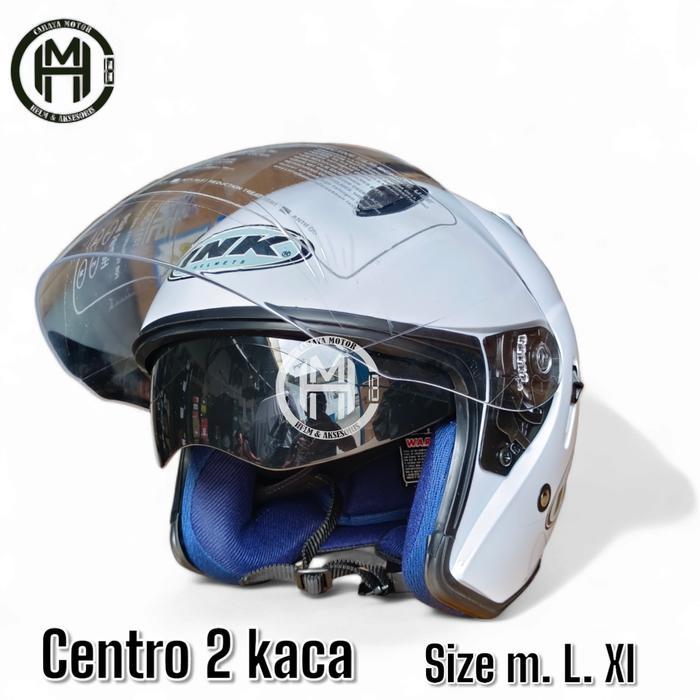 ada jual HELM DOUBLE VISOR CENTRO FREE STICKER BUKAN INK ORI Motorcycle