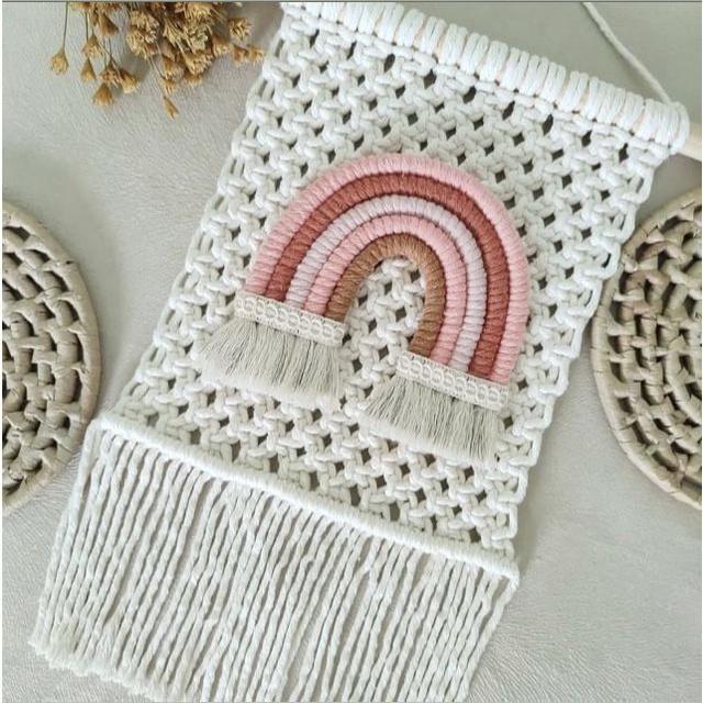 PREMIUM MACRAME macrame pelangi hiasan dinding dekorasi ruangan dekorasi gantung HIASAN DINDING TALI