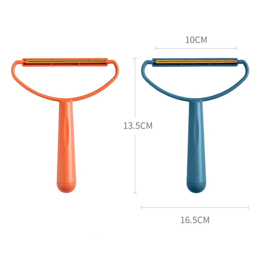 Clothes Hair Scraper Portable Double Sided Lint Remover Pet Hair Remover Manual Lint Roller Carpet