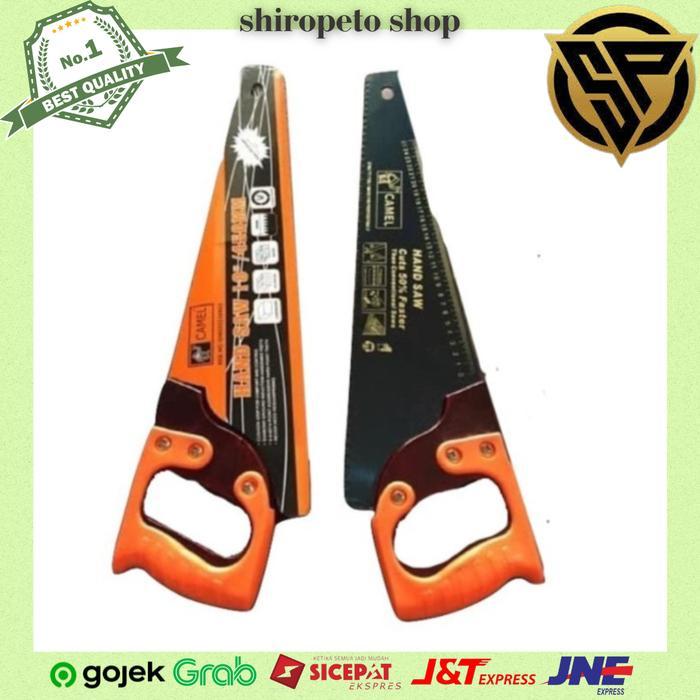 CAMEL GERGAJI KAYU GAGANG KARET 18 INCH / GERGAJI POTONG KAYU
