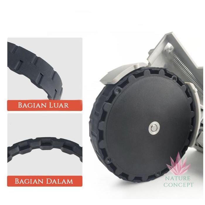 TERLARIS Karet Pelapis Roda Roborock S5 S5 MAX S6 S6 MAX biar awet anti slip SALE