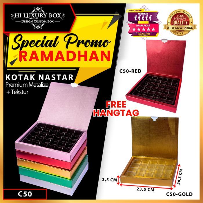Box Coklat / Kotak Kue Nastar Mika/ Box Kado Hampers / BoxHologram Souvenir/ C50