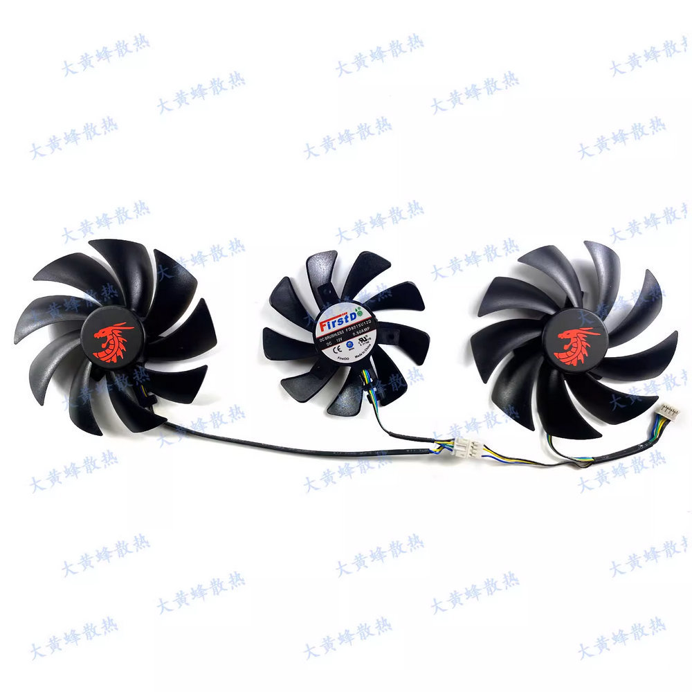 New the Cooling Fan for POWERCOLOR RX6800 RX6800XT Red Dragon Graphics Video Card