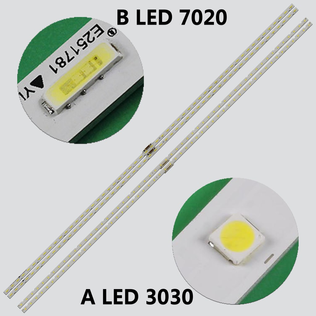 LED Strips(2) For BN96-46032A UA65RU8000 UA65NU7400 UN65RU800DFXZA UN65NU740DFXZA UN65NU710D