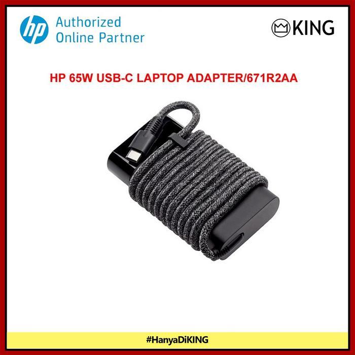 HP 65W USB C Charger Adaptor Laptop Garansi Resmi