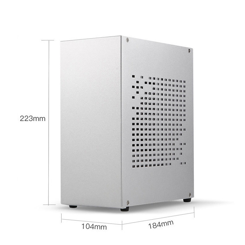 RGEEK A07 Mini ITX PC Case Aluminum HTPC Game Computer Chassis Support Graphics Card RTX2070 I5