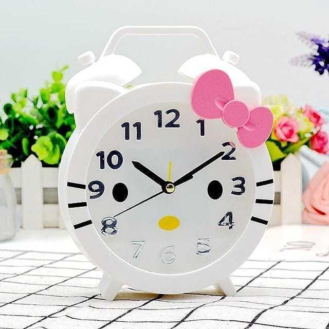 Jam Alarm Weker Beker Doraemon Hello Kitty Meja Dinding Free Baterai Clock Unik Sanrio Terbaru Viral