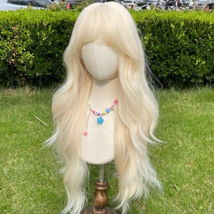 AEGYOSHOPPE - C2923 full wig korea 75 cm - Wig Rambut Palsu Wig Wanita Korea Style Aesthetic Premium