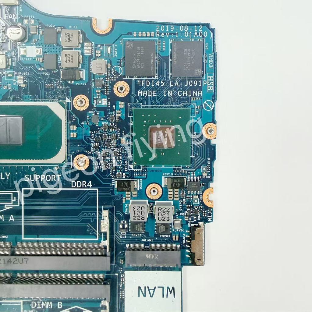 LA-J091P For Dell Inspiron 3493 3593 5493 5593 Laptop Motherboard CPU:I5-1035G1 I7-1065G7 GPU
