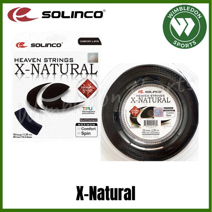 Senar Tenis Solinco X-Natural / Senar Solinco X-Natural Diamond Rough