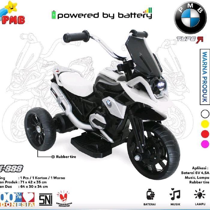 Promo Sepeda Motor Anak Pmb Motor Type M888 M 888 (Pake Aki)