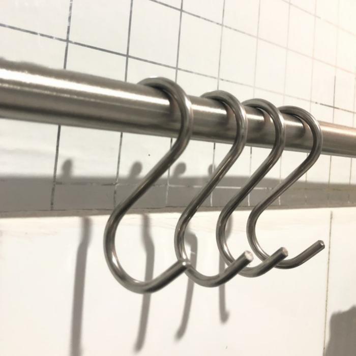 S hook kaitan stainless gantung cantolan panci gantungan s full