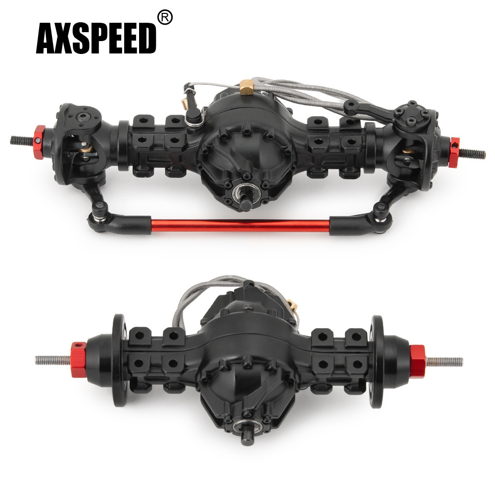 AXSPEED CNC Metal Alloy Front/Rear Medium Differential Axle Built-In Gear for Tamiya 1/14 RC Trailer