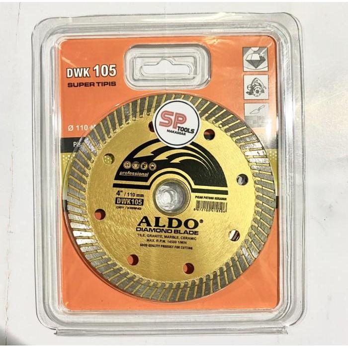 MATA POTONG TURBO GERINDA 4" 4 INCH KERAMIK GRANIT ALDO DWK 105 KERING
