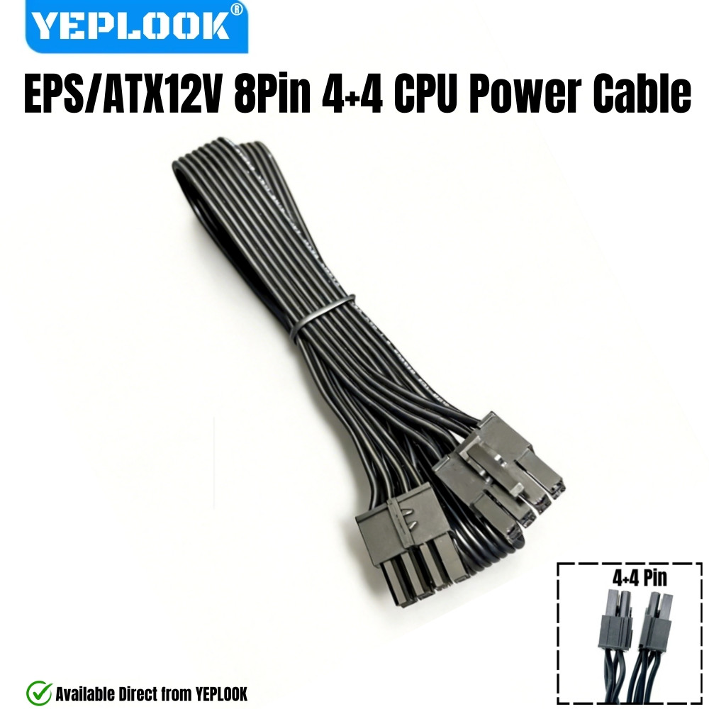 EPS/ATX12V CPU Power Cable 8Pin 4+4Pin for Corsair CX850M, CX750M, CX650M, CX600M, CX550M, CX500M,