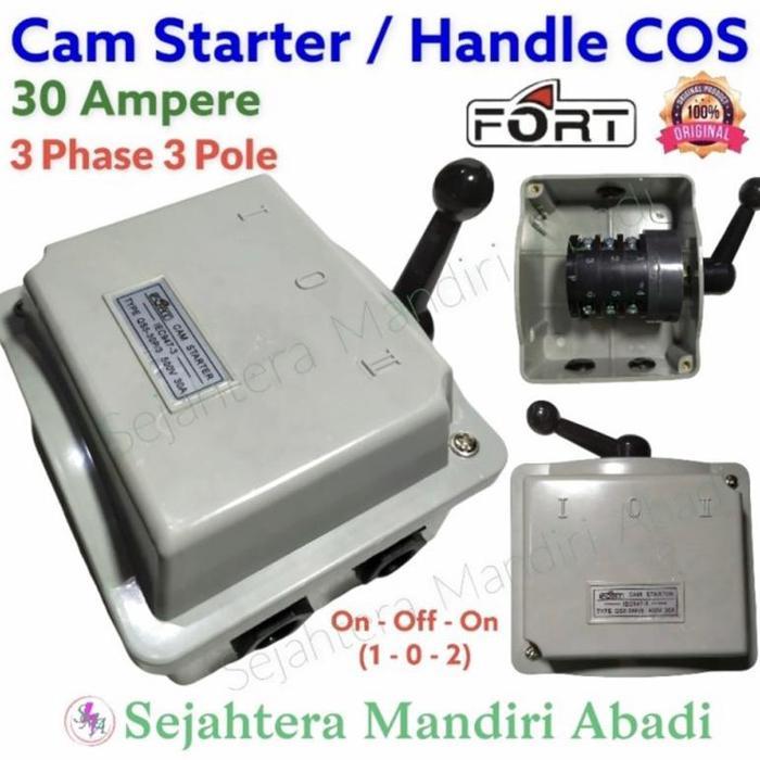 Cam Starter 30 Ampere 3 Phase 3 Pole Handle Cos Change Over Switch