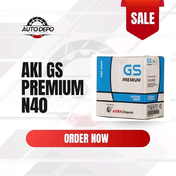 Aki GS Premium (kosongan) N40 (40 Ah) dan NS40Z (35 Ah) dan NS40ZL ( 35 Ah) Original 100%
