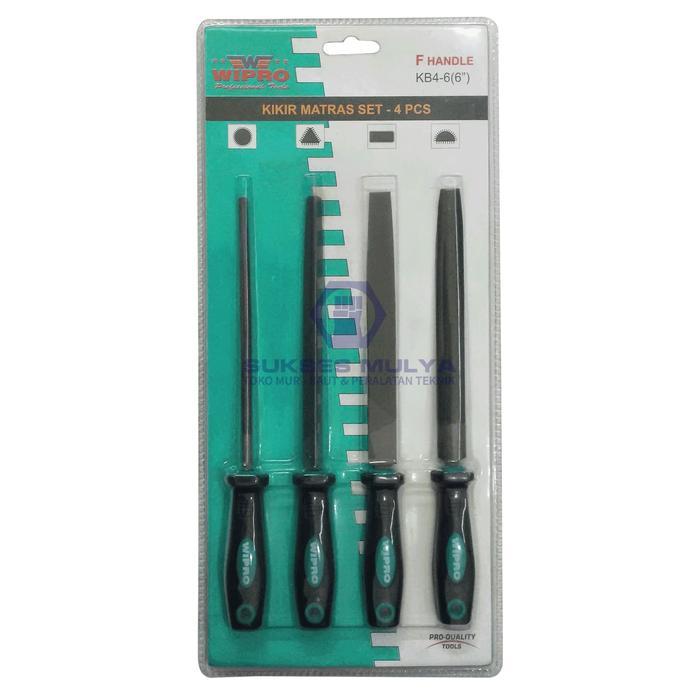 Kikir Matras 6" Wipro 4pcs / Kikir Halus Kikir Besi Set