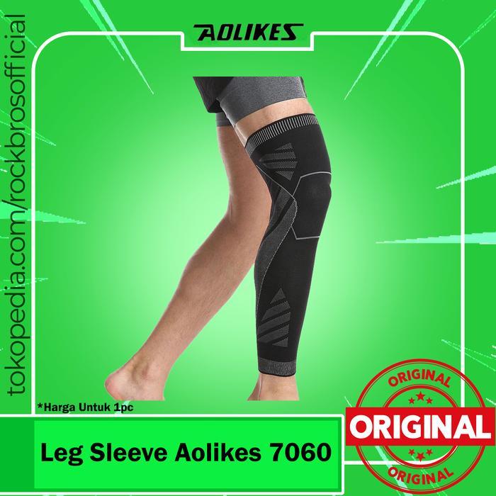 Leg Sleeve Aolikes 7060 Deker Pelindung Paha Lutut Futsal Gym Running