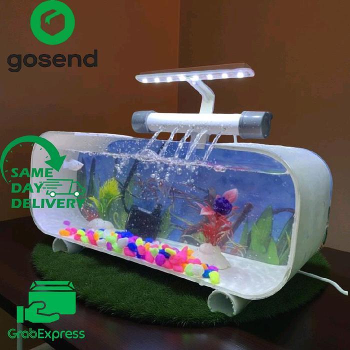 Premium Aquarium Mini Fullset / Aquarium Akrilik Fullset / Aquarium Cupang Original