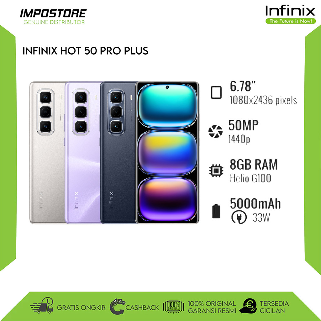 INFINIX HOT 50 PRO+PLUS - 8/256GB RAM - HELIO G100 - REPACK