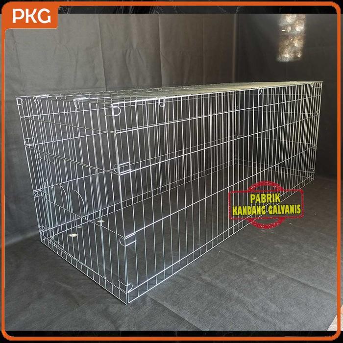 Premium Kandang Umbaran Galvanis Besar 200Cm Untuk Ayam Jago Bangkok, Kurungan Umbaran Jumbo 2 Meter