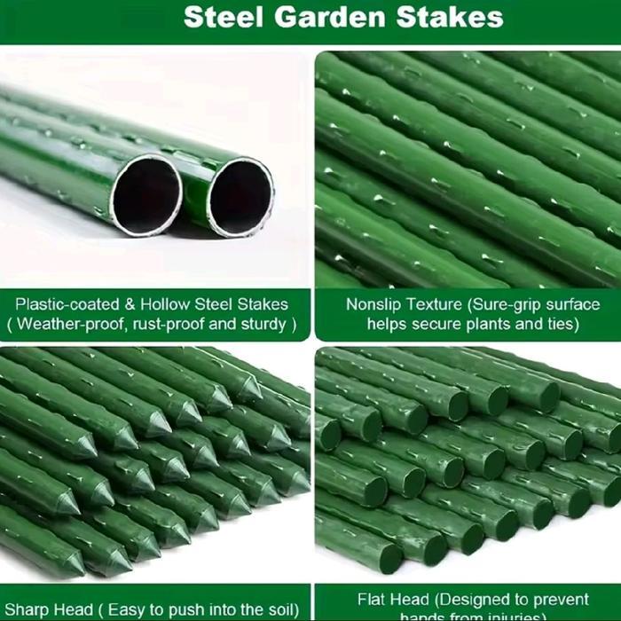 Swaylineshop Ajir Tanaman 210 Cm Tiang Penyangga Tanaman 16Mm X 210Cm Rambatan/Plant Stake Hijau