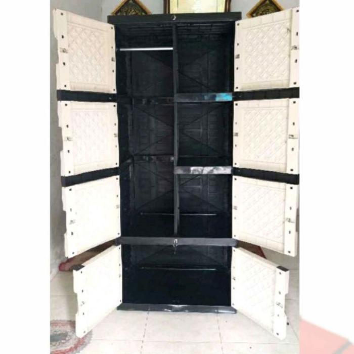 Lemari PLastik ROTAN AQUOSE (MAGIC STAR) Jumbo Gantungan Susun 4 +