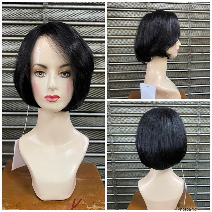 Wig rambut palsu wanita model bob sasak natural EMMA