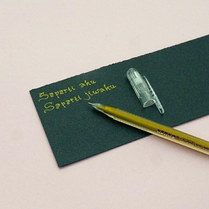 Pulpen Tinta Emas Tinta Putih Gellpen Pulpen Tinta Gold White Pen